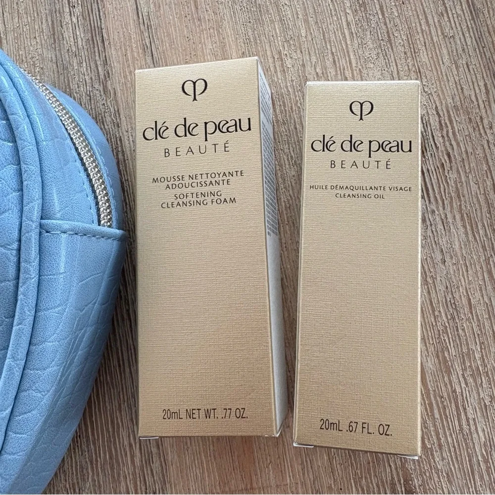 Cle de peau Makeup Bag and Travel Cleanser Duo